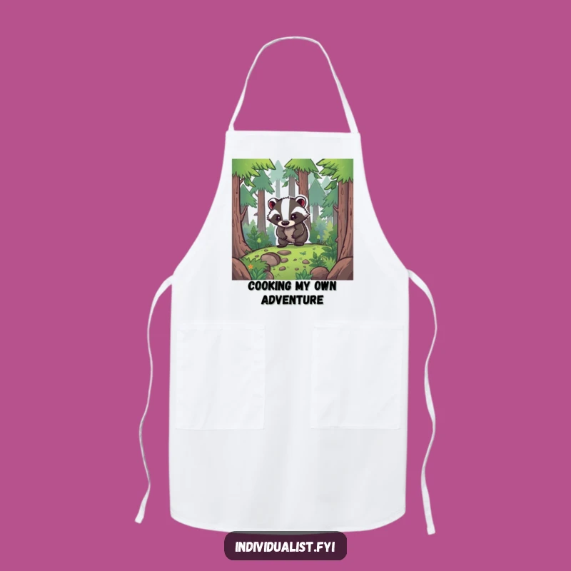 Funny Badger Explorer Apron - Forest Adventure Wear, Great Funny Gift