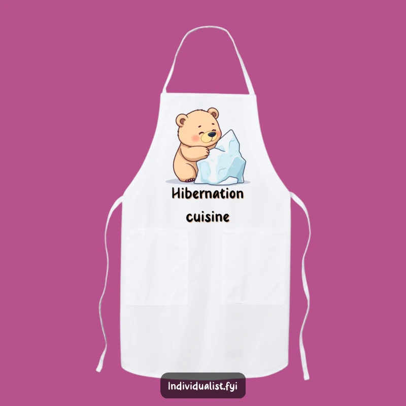 Funny Bear Ice Sculpting Apron: Hilarious Gift for Focused Creators