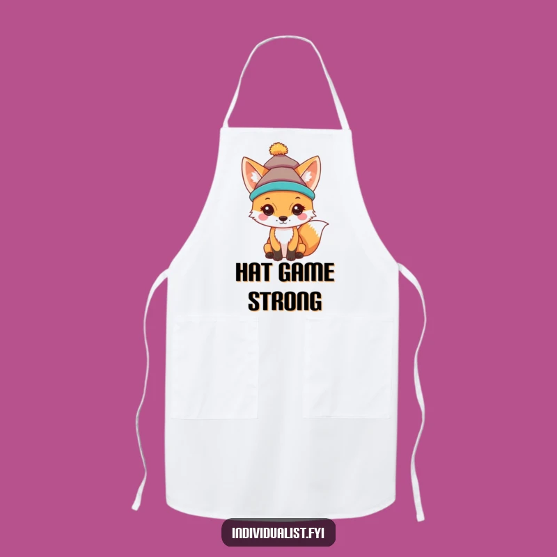 Funny Fox Hat Apron: Cook with Unique Flair