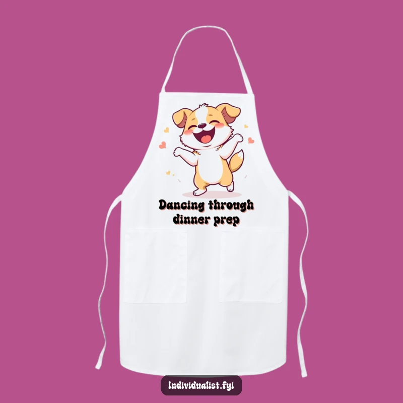Funny Giggling Dog Apron - Joyful Kitchen Wear, Great Funny Gift