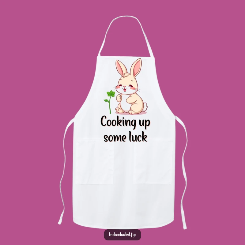 Funny Rabbit Clover Apron: Cook with Cheer Like a Happy Hare - Great Funny Gift!