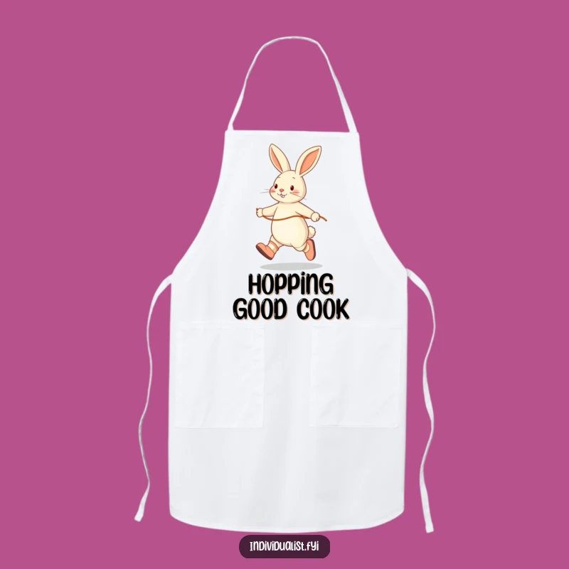 Funny Rabbit Skipping Apron: Mismatched Socks Kitchen Fun, Ideal Humorous Gift