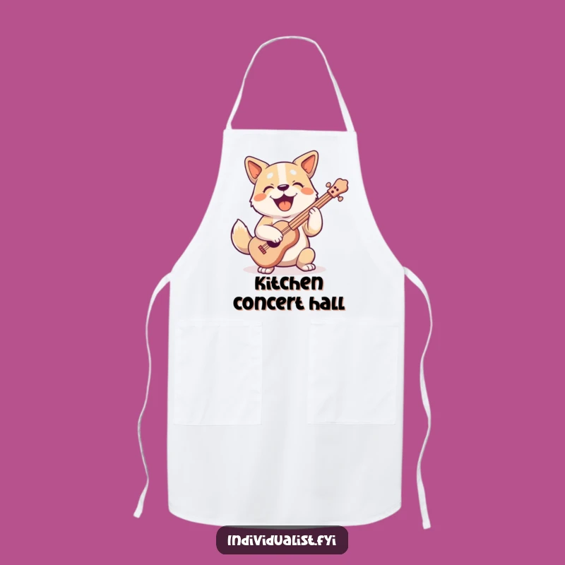 Funny Dog Maestro Apron - Unique Instrument Kitchen Character Gear