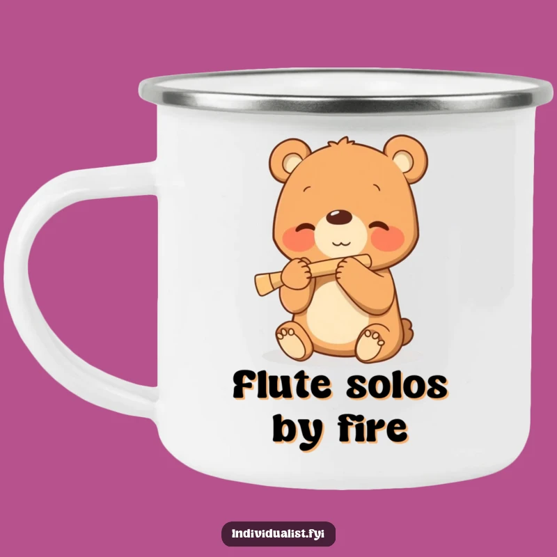 Funny Bear Cub Campfire Mug - Musical Outdoor Adventures Gift!