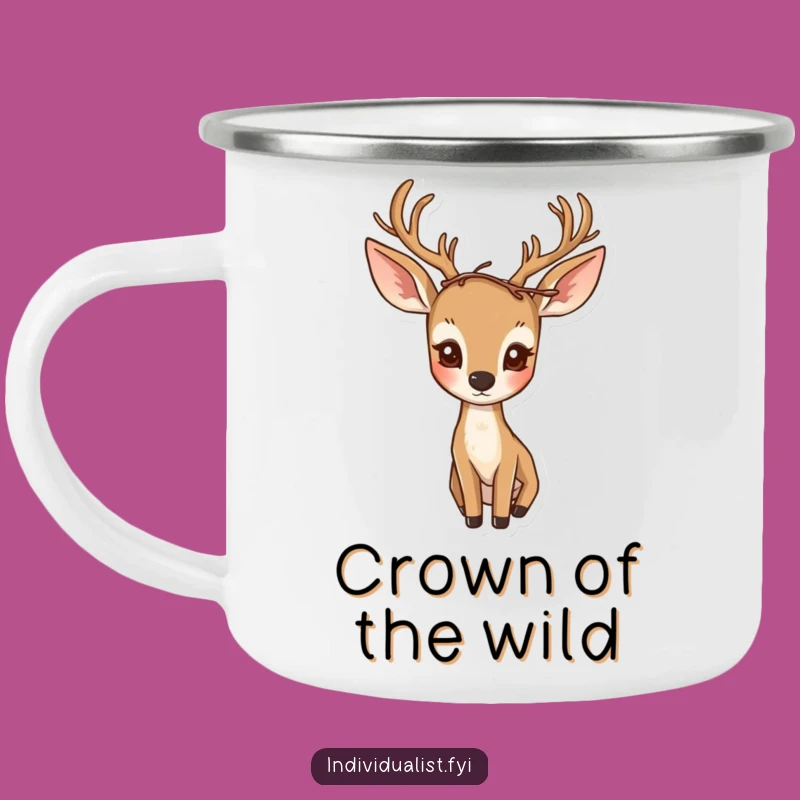 Funny Curious Deer Camp Mug: Durable Forest Companion Gift