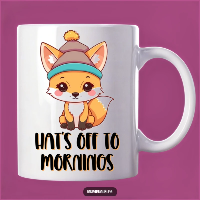 Funny Fox Hat Mug: Unique Style and Humor for Your Coffee