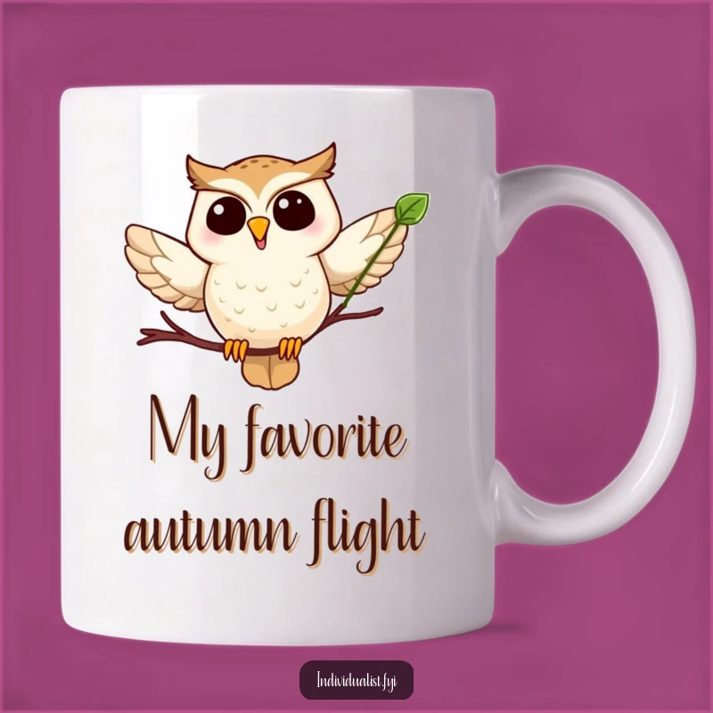 Funny Owl Leaf Flight Mug: A Hilarious Gift for Nature Lovers and Bird Enthusiasts