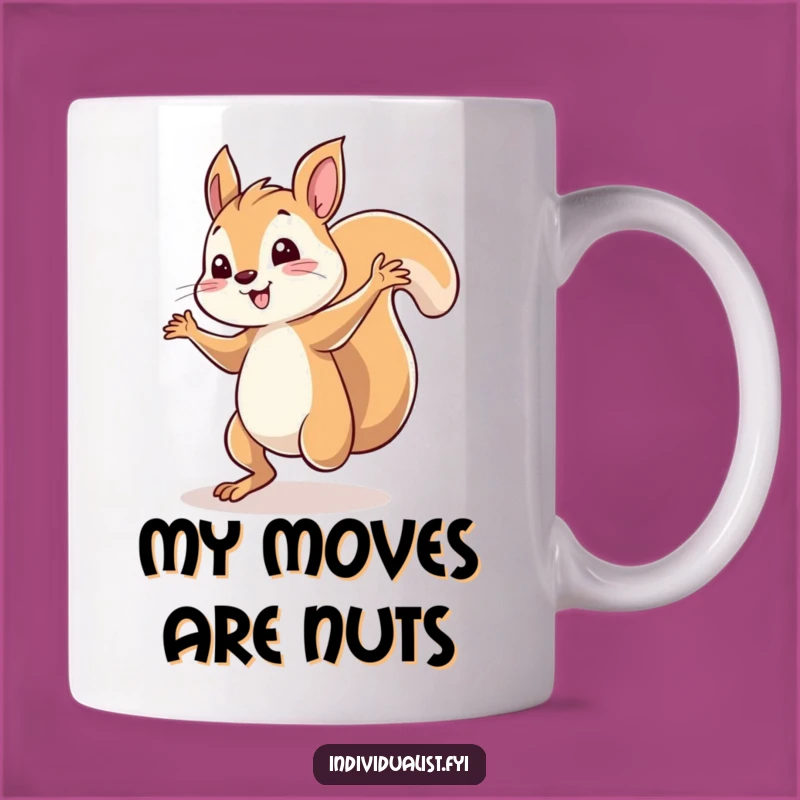 Funny Squirrel Dancing Mug: A Whimsical Solo Performance, Perfect Gift for Dance Lovers!