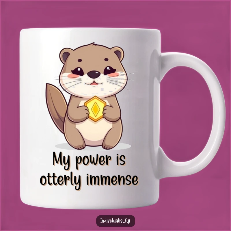 Funny Otter Amulet Magic Mug: A Hilarious Gift for Mystical Pet Lovers