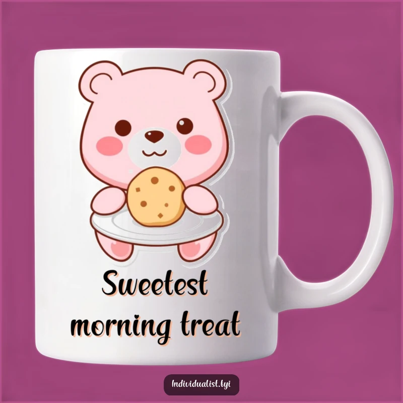 Funny Kawaii Bear Cookie Hug Mug - Share a Sweet, Whimsical Moment