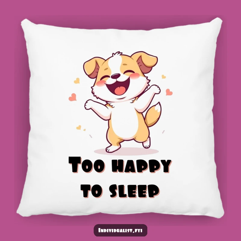 Funny Giggling Dog Pillow - Cozy Dance Decor, Sweet Funny Gift