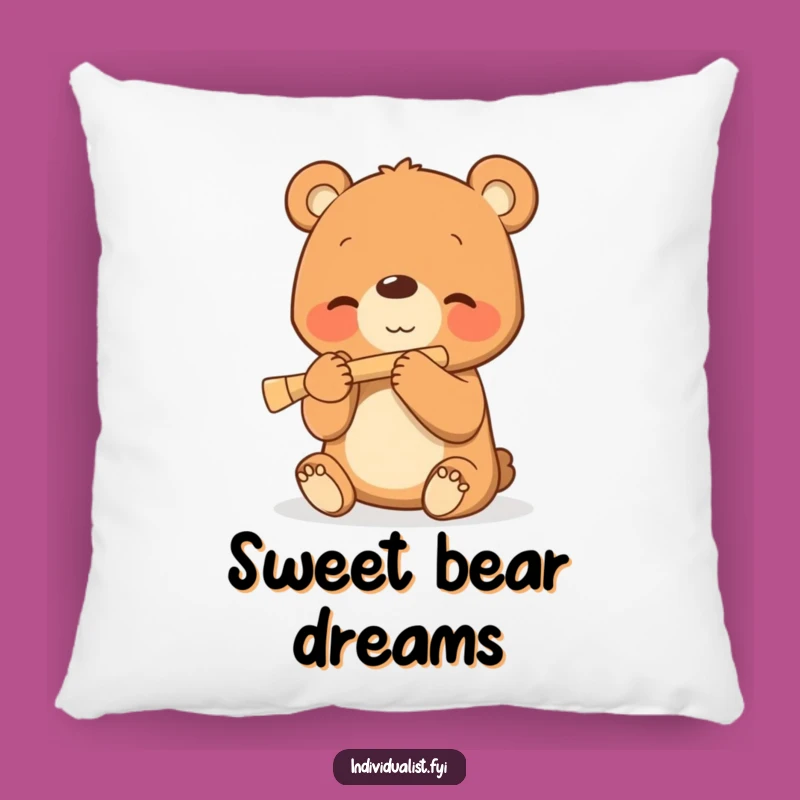 Funny Bear Cub Pillow - Cozy Musical Accent Gift!
