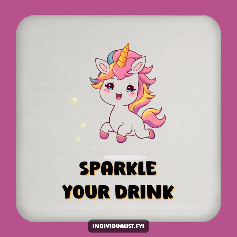 Funny Cheerful Creature Coasters: Set of Joyful Skipping Design, Unique Funny Gift!