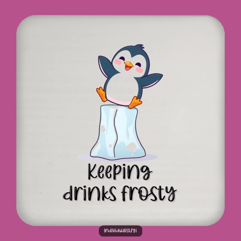 Funny Penguin Coaster: Protect Surfaces with Balancing Penguin, Cute Gift