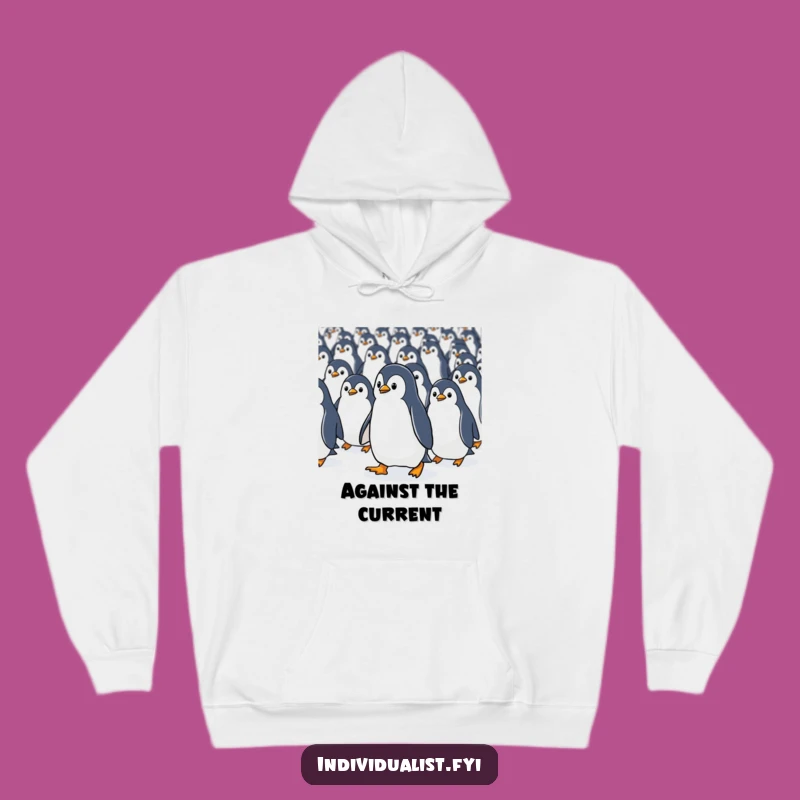 Cozy Funny Kawaii Penguin Stand Out Hoodie - Warmth for the Bold