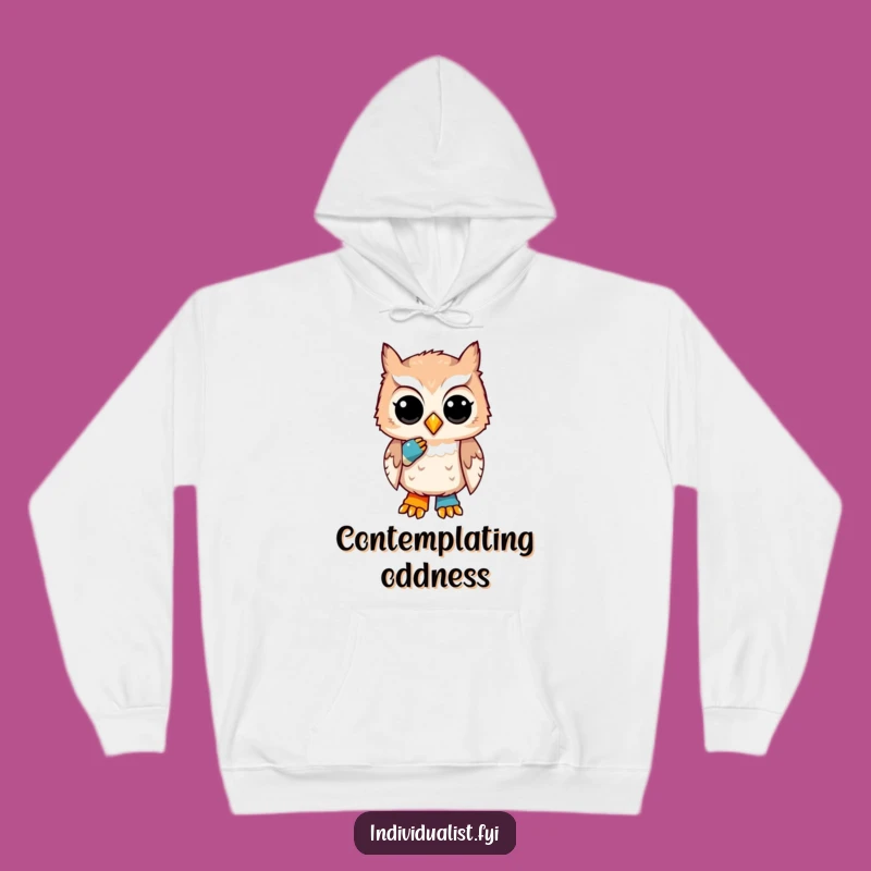 Cozy Funny Owl Sock Hoodie: Warm and Quirky Wear for Thoughtful Souls