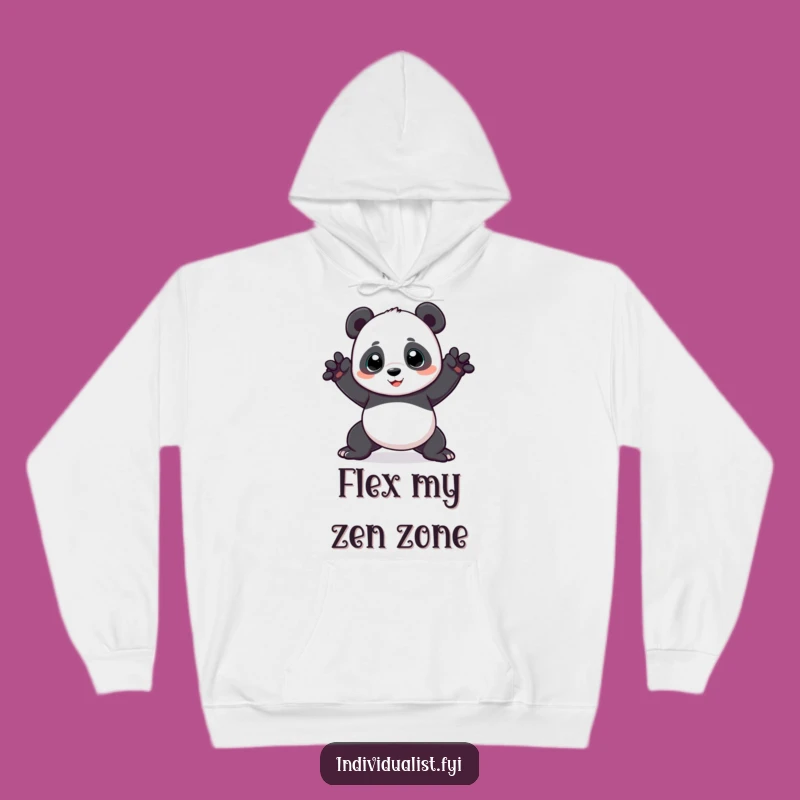 Cozy Funny Panda Pose Hoodie: Warm and Hilarious Gift for Relaxed Amusements