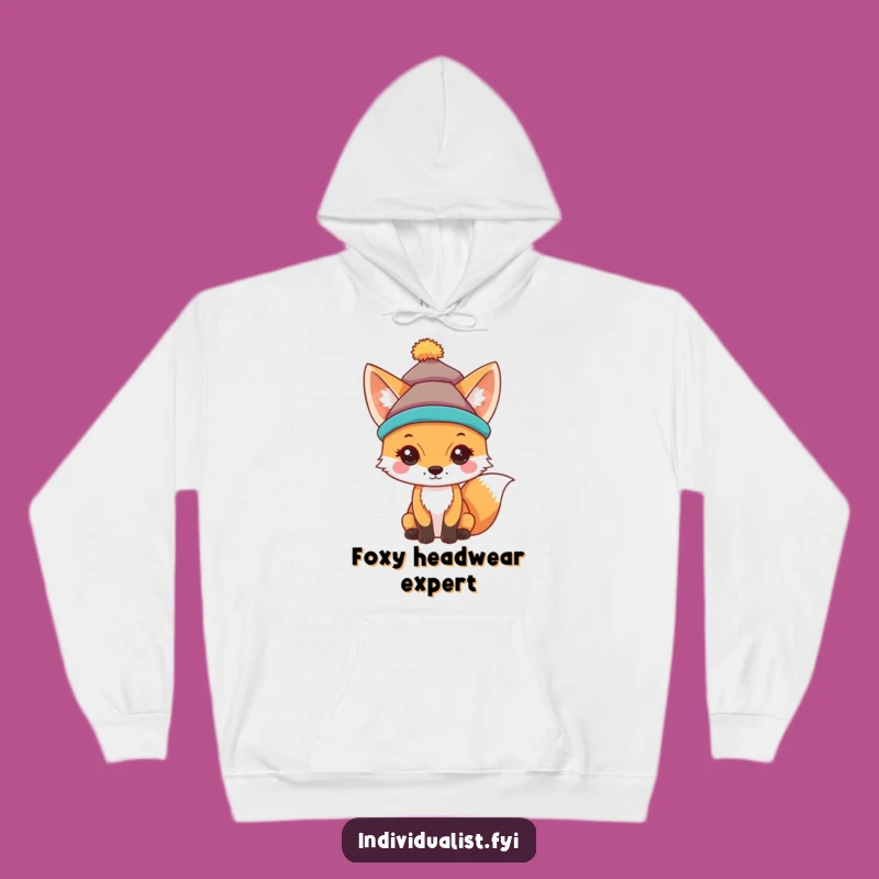 Funny Fox Hat Hoodie: Cozy Style with a Pop of Color