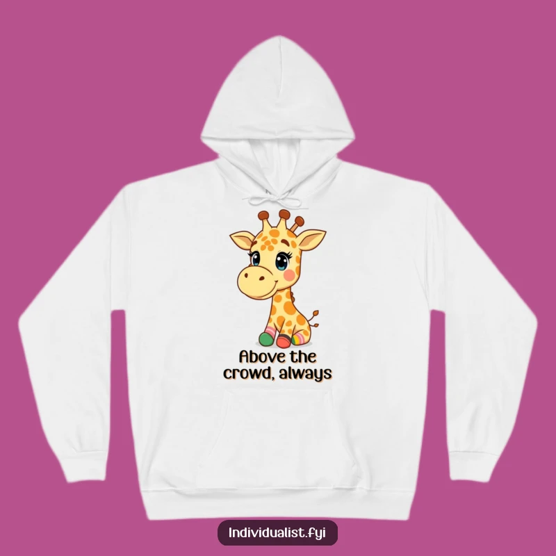 Funny Giraffe Hoodie: Cozy Giraffe with Funky Socks, Comfy Funny Gift