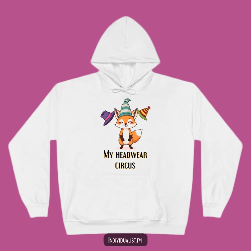 Funny Fox Juggling Hoodie: Cozy Up with a Playful Fox, Perfect Gift