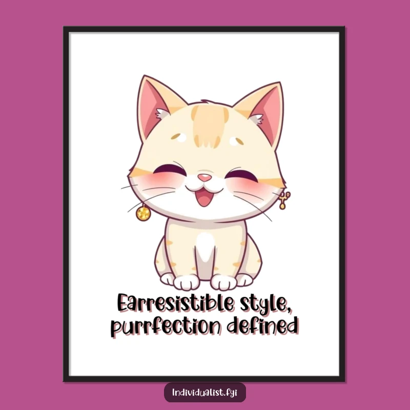 Free Printable Giggling Cat Wall Art: Hilarious Downloadable Decor for Cat Lovers