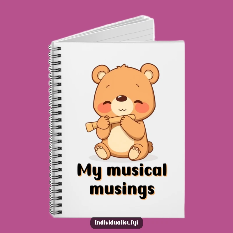 Funny Bear Cub Notebook - For Your Musical Musings & Gifts!