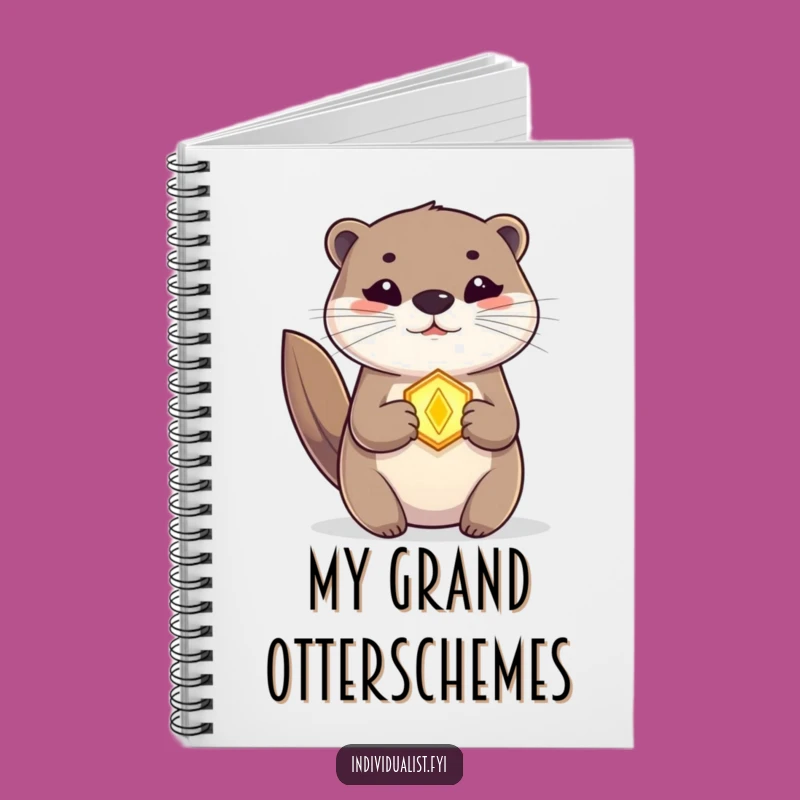 Funny Otter Amulet Notebook: Jot Down Spells and Funny Ideas