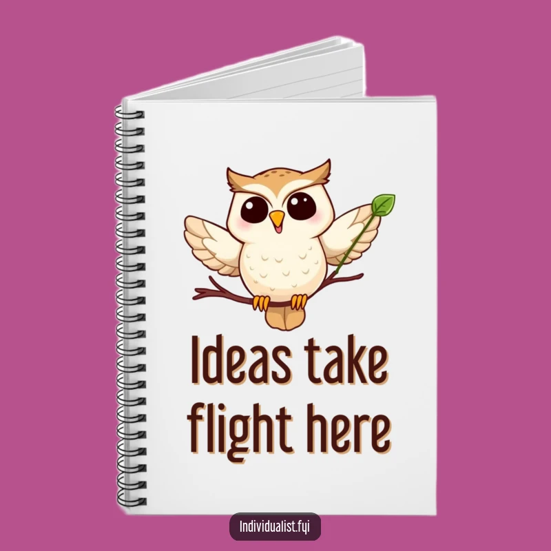 Funny Owl Leaf Notebook: Jot Down Ideas with this Hilarious Companion
