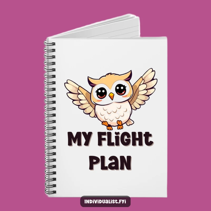 Funny Owl Soaring Notebook: Jot Down Wise Ideas With This Unique Wing Journal, Funny Gift