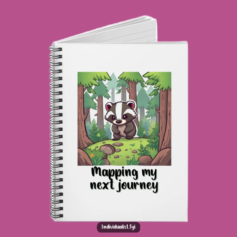 Funny Badger Explorer Notebook - Adventure Journal, Perfect Funny Gift