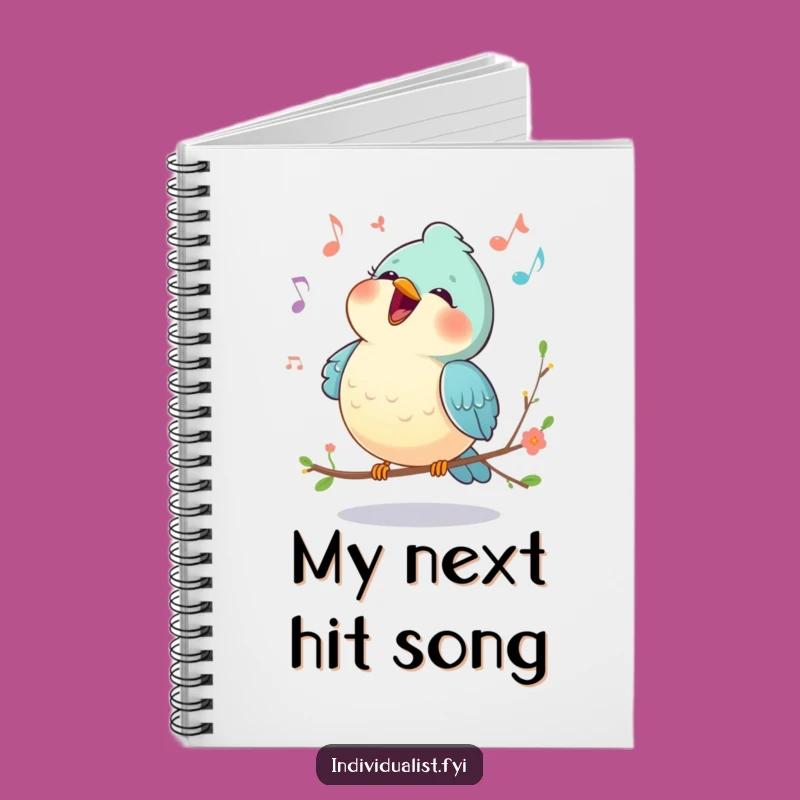 Funny Happy Bird Unique Melody Notebook - Journal Your Own Song