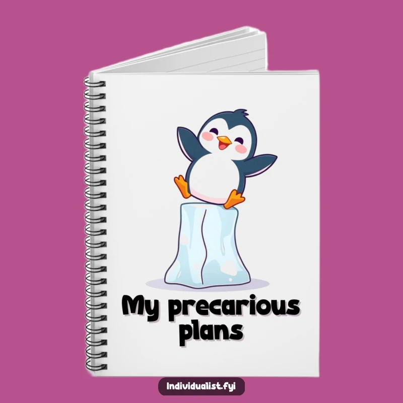 Funny Penguin Notebook: Journal with Balancing Penguin, Creative Gift