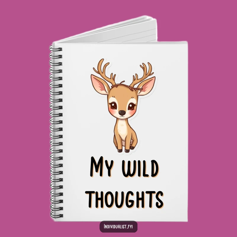 Funny Curious Deer Notebook: Journal Your Forest Adventures