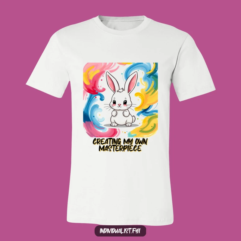 Funny Bunny Artist T-Shirt: Wear Your Creative Spirit Proudly