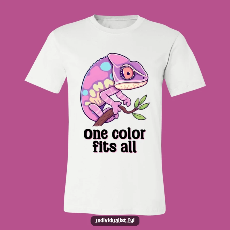 Funny Chameleon T-Shirt: Bold Hue Chameleon, Expressive Funny Gift