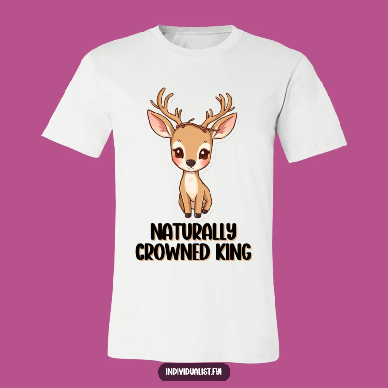 Funny Curious Deer T-Shirt: Enchanting Forest Style Gift