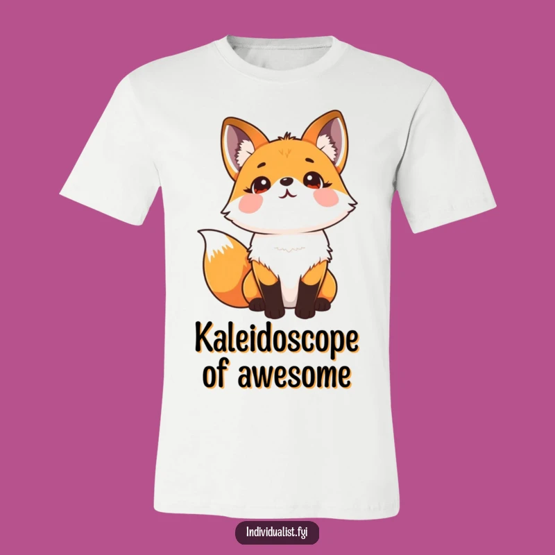 Funny Kaleidoscope Fox T-Shirt: Wearable Art for Animal Lovers