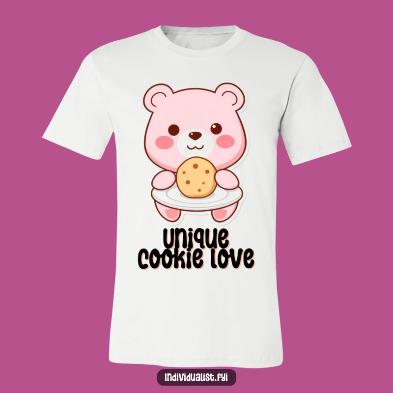 Funny Kawaii Bear Cookie Hug T-Shirt - Spread Sweetness and Smiles