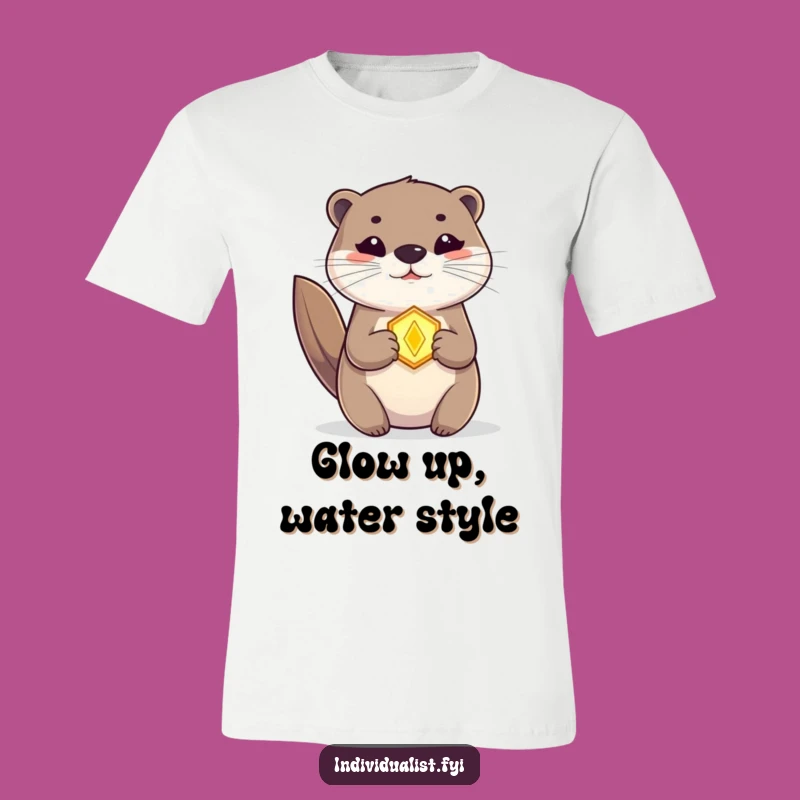 Funny Otter Amulet T-Shirt: Wearable Magic and Humor for Otter Fans