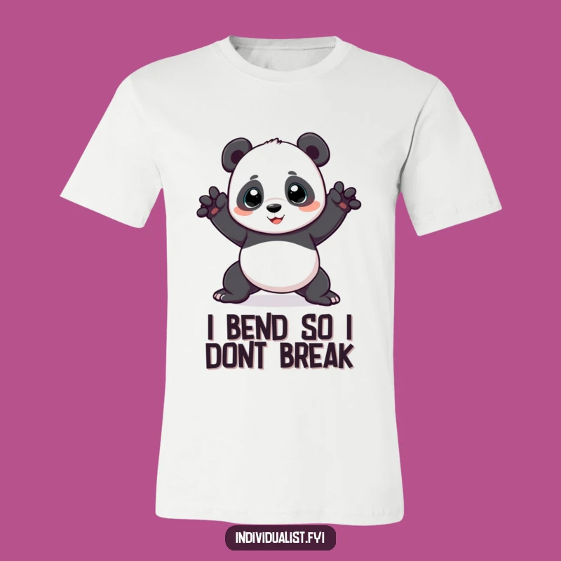 Funny Panda Odd Pose T-Shirt: Comical Apparel for Playful Personalities and Unique Gift