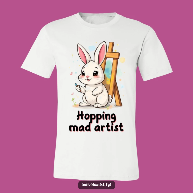 Funny Rabbit Art T-Shirt: Creative and Hilarious Apparel for Art Enthusiasts
