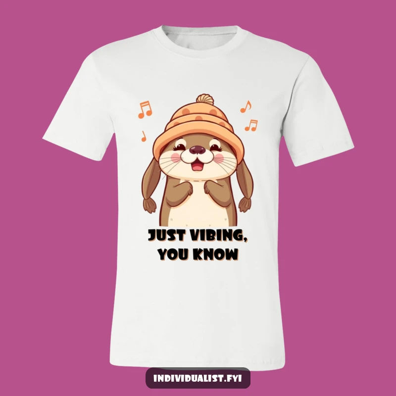 Funny Otter Hat T-Shirt: Wear Your Joy Funny Gift!