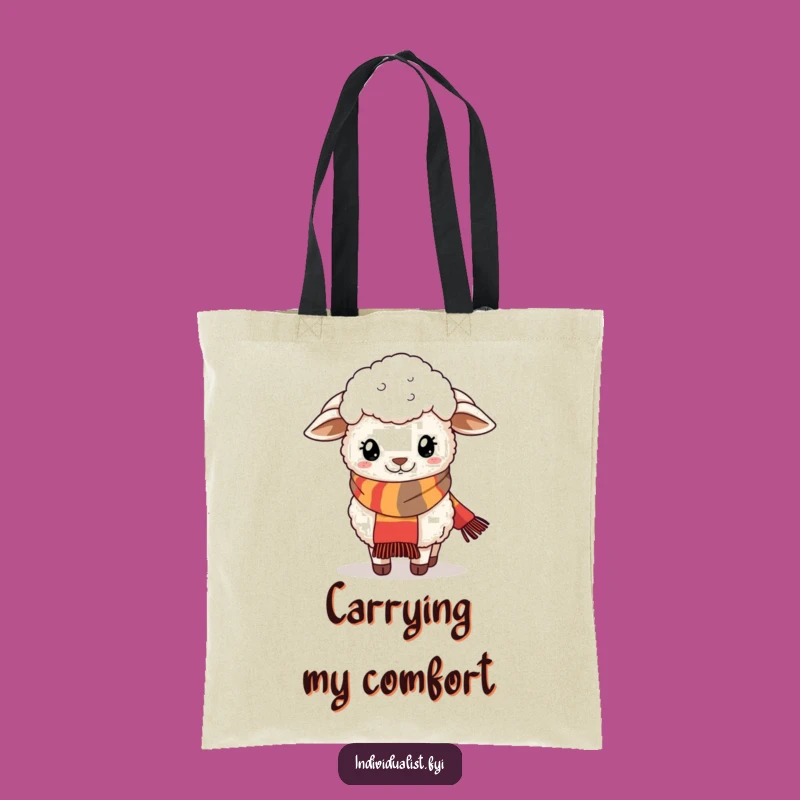 Funny Sheep Scarf Tote Bag: Carry Your Style with Whimsy