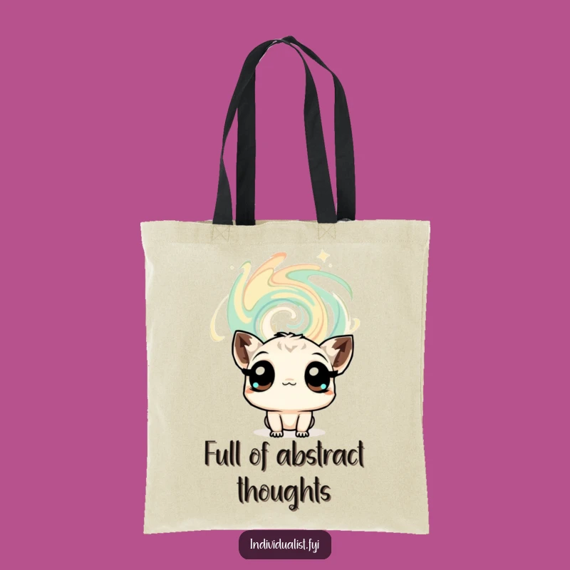 Funny Curious Creature Tote Bag: Stylish Wonder Design, Practical Funny Gift for Go-Getters!