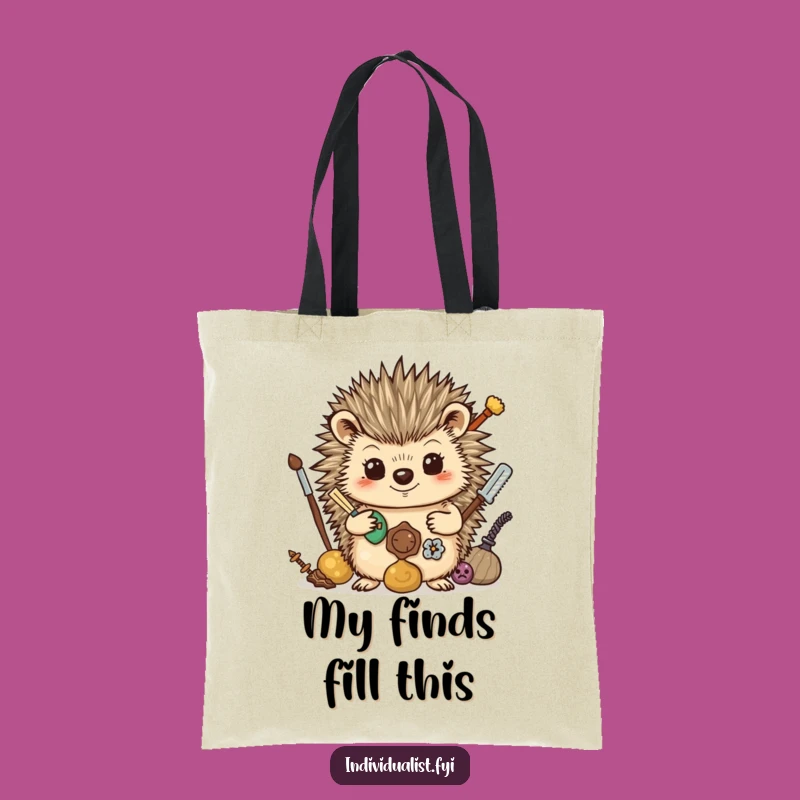 Funny Hedgehog Collector Tote Bag - Quirky Accessory, Ideal Funny Gift